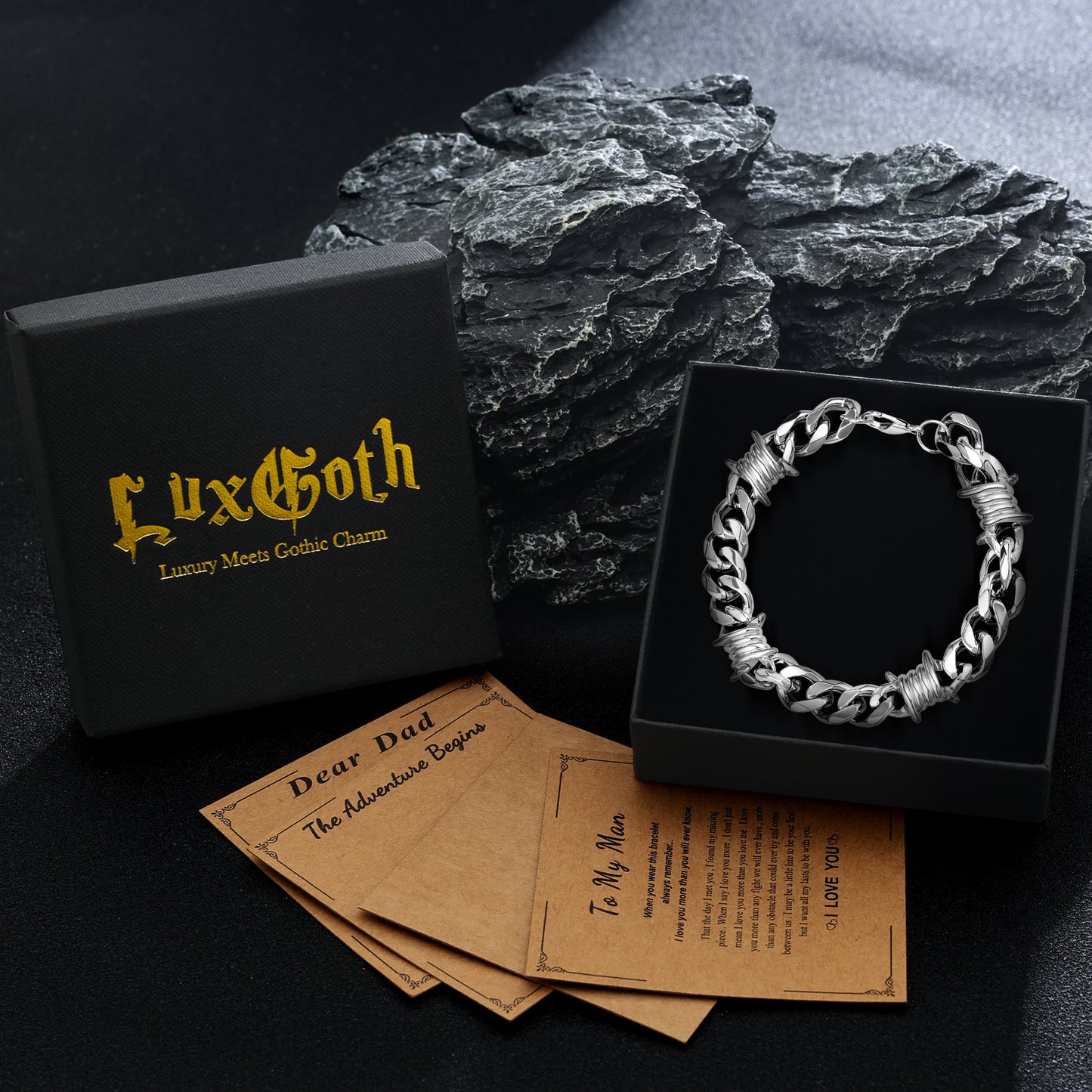Stainless Steel Heavy Cuban Link Chain Bracelet Gothic Punk Rock Biker Viking Vintage Franco Link Curb Bracelet Jewelry for Men Silver SKU:GTS-B1B45002